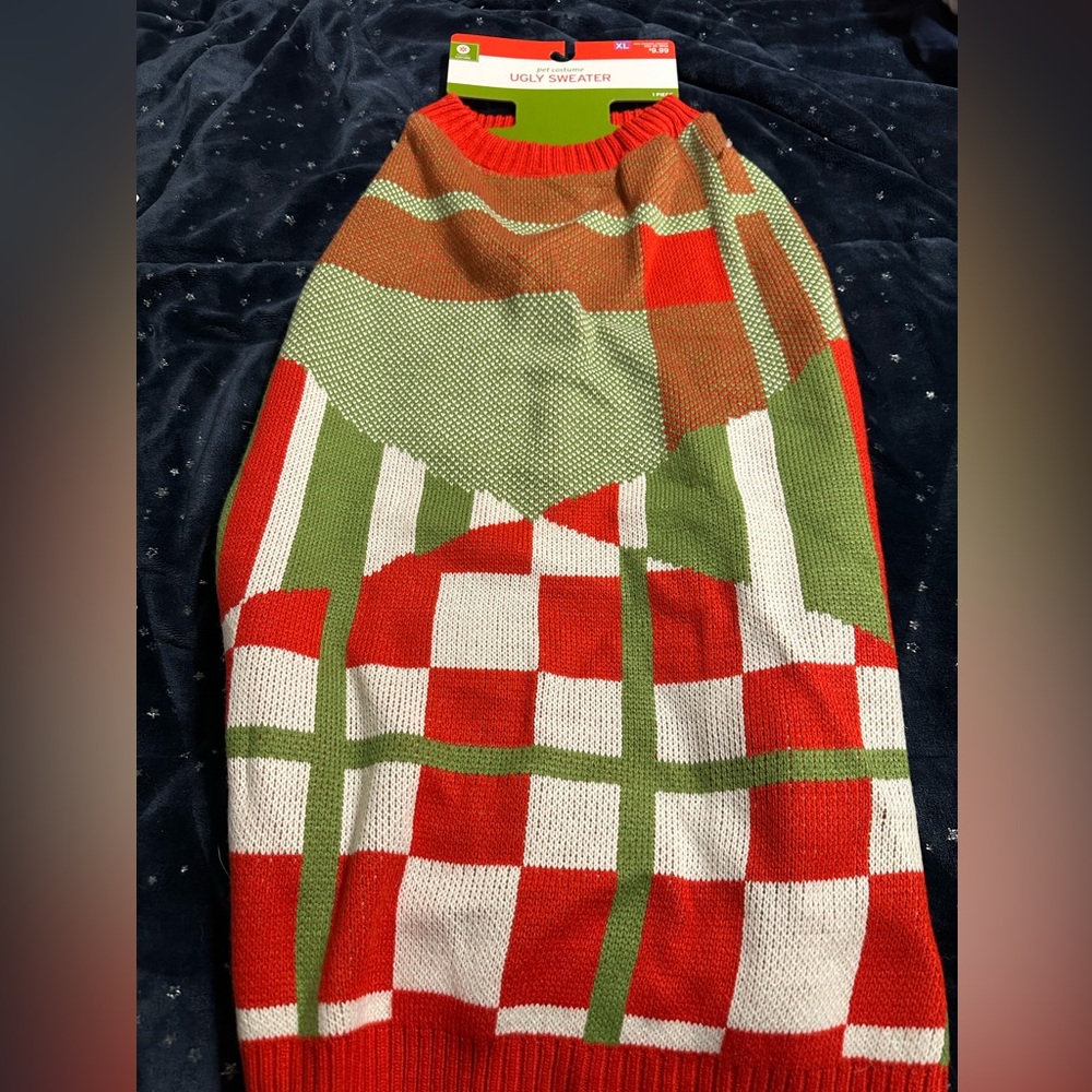 NWT Holoday Dog XL Ugly Christmas Sweaterr